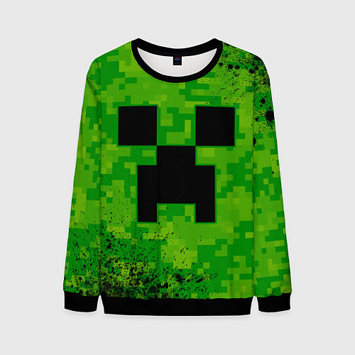 Мужской свитшот MINECRAFT МАЙНКРАФТ / 3D-Черный – фото 1