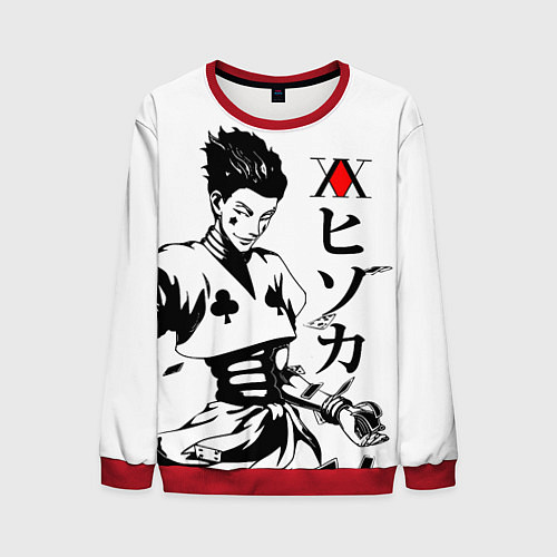 Мужской свитшот Hunter x Hunter, Hisoka / 3D-Красный – фото 1