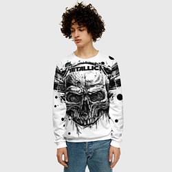 Свитшот мужской Metallica, цвет: 3D-белый — фото 2