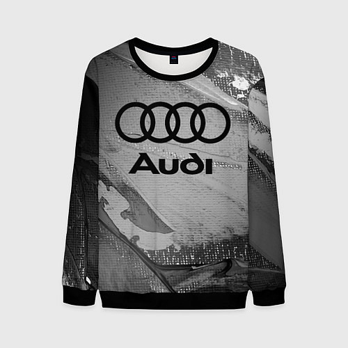 Мужской свитшот AUDI АУДИ / 3D-Черный – фото 1