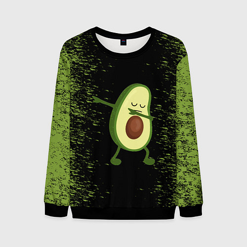 Мужской свитшот Авокадо / 3D-Черный – фото 1