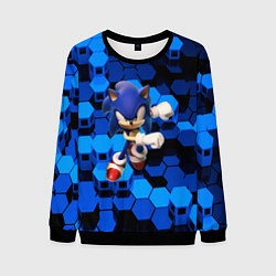 Свитшот мужской Sonic, цвет: 3D-черный