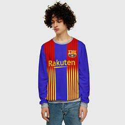 Свитшот мужской Barcelona 2020-2021 г, цвет: 3D-меланж — фото 2