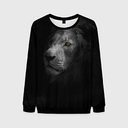 Свитшот мужской Лев, цвет: 3D-черный