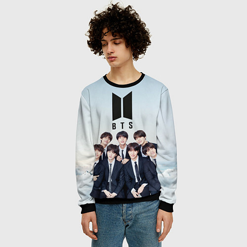 Мужской свитшот BTS / 3D-Черный – фото 3