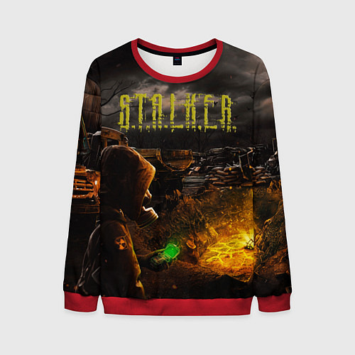 Мужской свитшот Stalker 2 / 3D-Красный – фото 1
