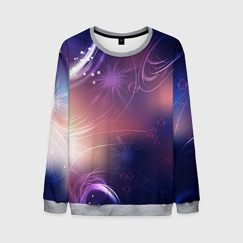 Мужской свитшот Абстракция / 3D-Меланж – фото 1