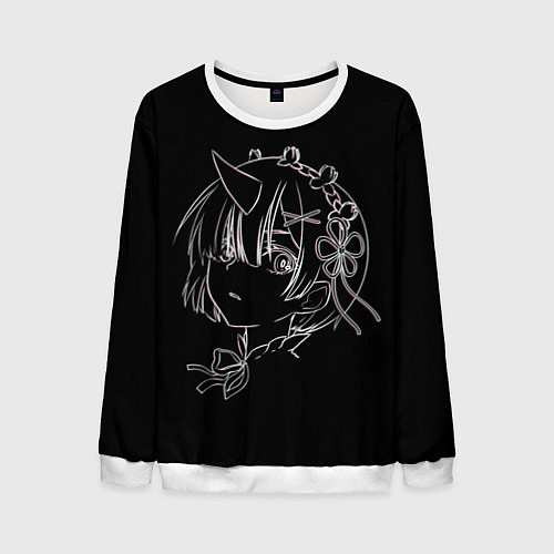 Мужской свитшот Re:Zero / 3D-Белый – фото 1