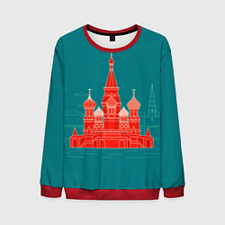 Свитшот мужской Москва, цвет: 3D-красный
