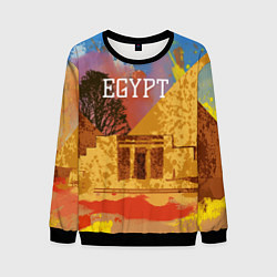 Свитшот мужской Египет Пирамида Хеопса, цвет: 3D-черный