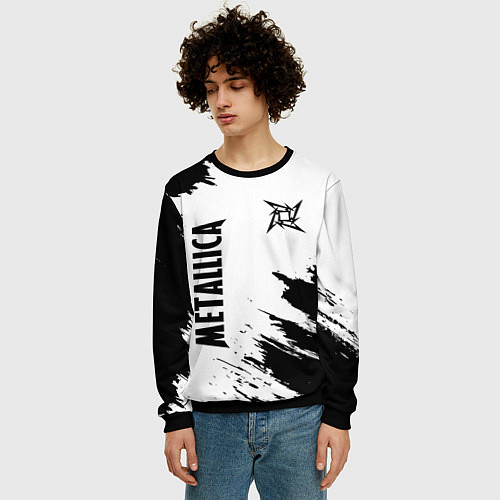 Мужской свитшот METALLICA МЕТАЛЛИКА / 3D-Черный – фото 3