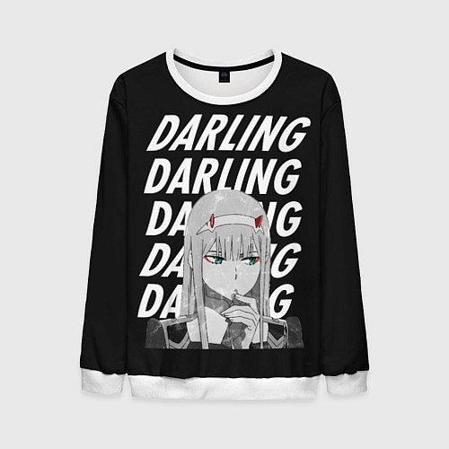 Мужской свитшот ZeroTwo Darling in the Franx / 3D-Белый – фото 1