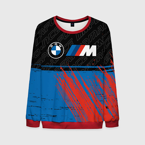 Мужской свитшот BMW БМВ / 3D-Красный – фото 1