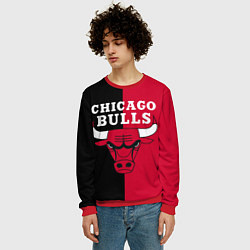Свитшот мужской Чикаго Буллз, цвет: 3D-красный — фото 2