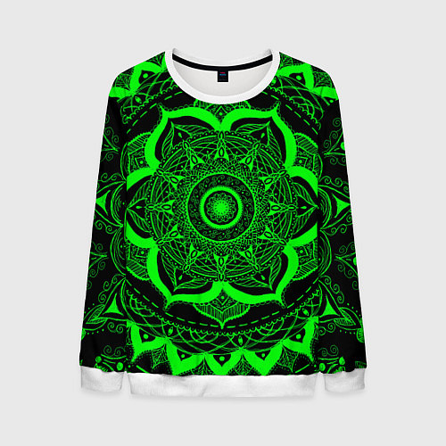 Мужской свитшот Mandala / 3D-Белый – фото 1