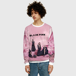 Свитшот мужской BLACKPINK x PUBG, цвет: 3D-белый — фото 2