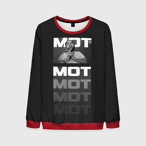 Мужской свитшот МОТ / 3D-Красный – фото 1
