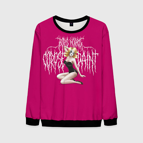 Мужской свитшот Boris Norris - Corpse Paint / 3D-Черный – фото 1