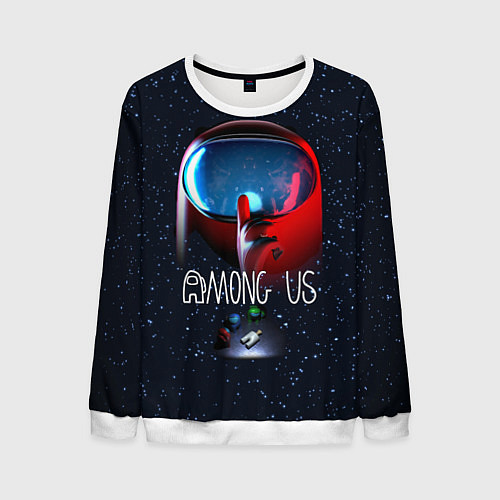Мужской свитшот AMONG US / 3D-Белый – фото 1