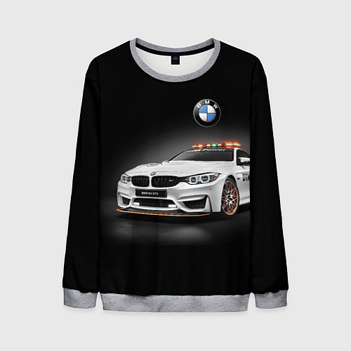 Мужской свитшот Safety car / 3D-Меланж – фото 1