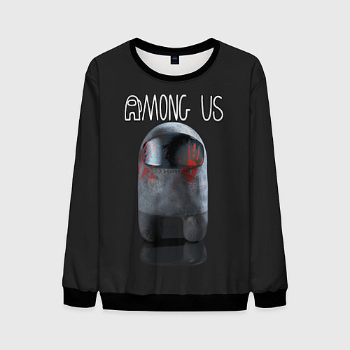 Мужской свитшот AMONG US / 3D-Черный – фото 1
