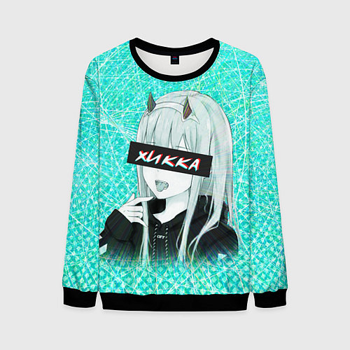 Мужской свитшот Zero Two Хикка / 3D-Черный – фото 1