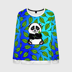Свитшот мужской Панда, цвет: 3D-белый