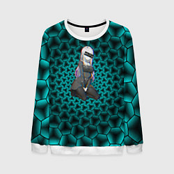 Свитшот мужской Anime, цвет: 3D-белый