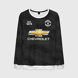 Свитшот мужской MANCHESTER UNITED 2021 - AWAY, цвет: 3D-белый