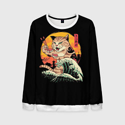Мужской свитшот Японский кот