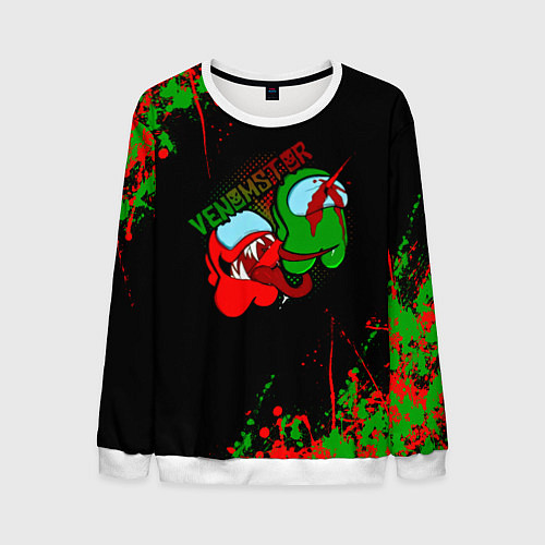 Мужской свитшот Among Us / 3D-Белый – фото 1