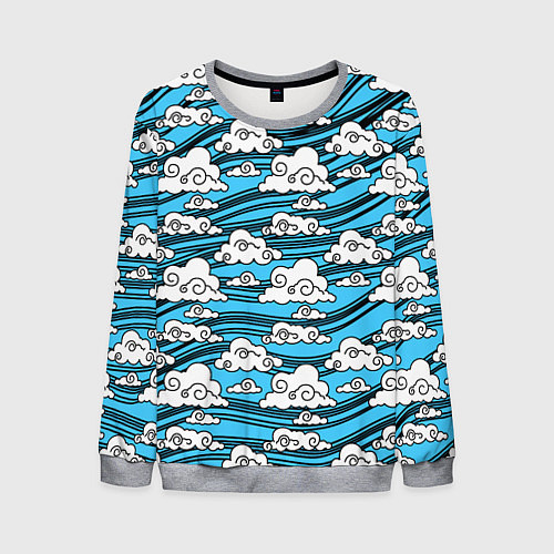 Мужской свитшот КИМОНО ТАНДЖИРО / 3D-Меланж – фото 1