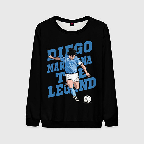 Мужской свитшот Diego Maradona / 3D-Черный – фото 1