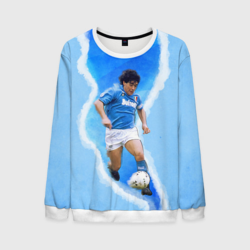 Мужской свитшот Диего Армандо / 3D-Белый – фото 1