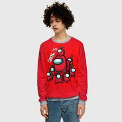 Свитшот мужской AMONG US, цвет: 3D-меланж — фото 2