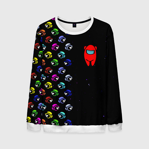 Мужской свитшот AMONG US / 3D-Белый – фото 1