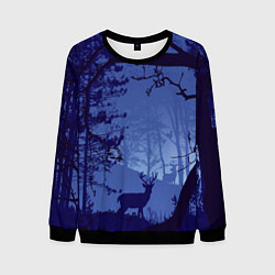 Свитшот мужской ЛЕС, цвет: 3D-черный