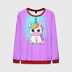 Свитшот мужской Единорог, цвет: 3D-красный
