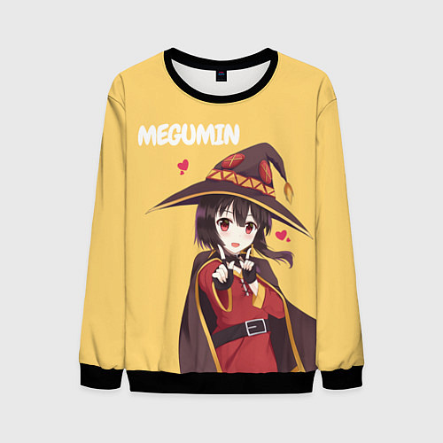 Мужской свитшот Megumin / 3D-Черный – фото 1