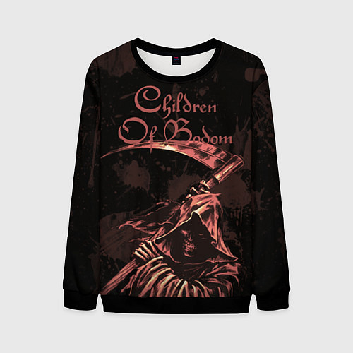 Мужской свитшот Children of Bodom Reaper / 3D-Черный – фото 1