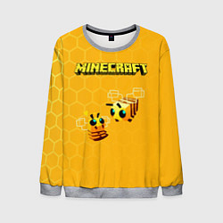 Свитшот мужской Minecraft, цвет: 3D-меланж
