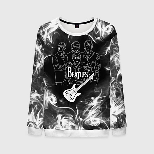 Мужской свитшот The Beatles / 3D-Белый – фото 1