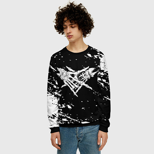 Мужской свитшот Velial Squad / 3D-Черный – фото 3