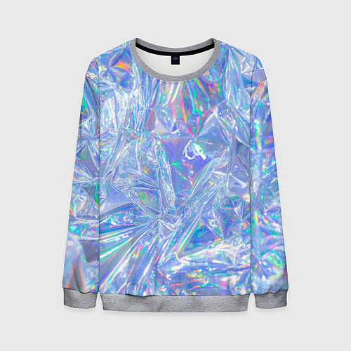 Мужской свитшот 3d ice glitch / 3D-Меланж – фото 1