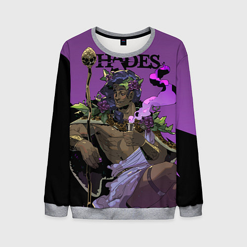 Мужской свитшот Hades - Дионис / 3D-Меланж – фото 1