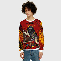 Свитшот мужской Hades - Аид, цвет: 3D-белый — фото 2