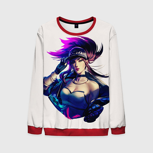 Мужской свитшот KDA Akali / 3D-Красный – фото 1