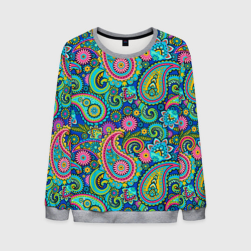 Мужской свитшот Славянские Узоры / 3D-Меланж – фото 1