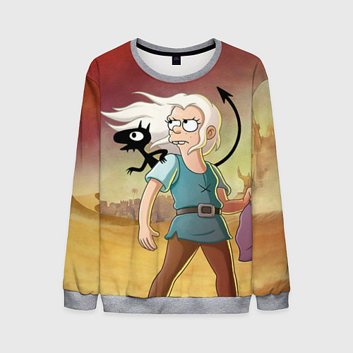 Мужской свитшот Разочарование / 3D-Меланж – фото 1