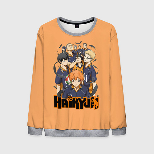 Мужской свитшот Аниме Волейбол / 3D-Меланж – фото 1